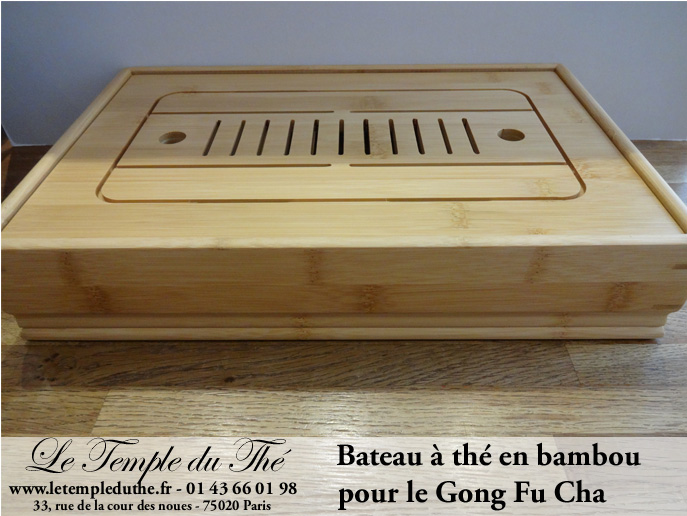 Bateau à thé en bambou pour le Gong Fu Cha – Image 3