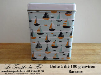 Boîte à thé 100 g petits bateaux