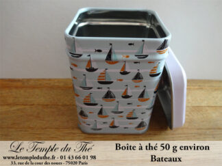 Boîte à thé 50 g petits bateaux