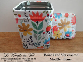 Boîte à thé 50 g Fleurs