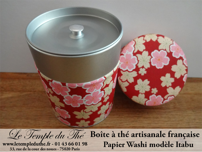 Boîte à thé artisanale française papier Washi modèle Itabu – Image 2