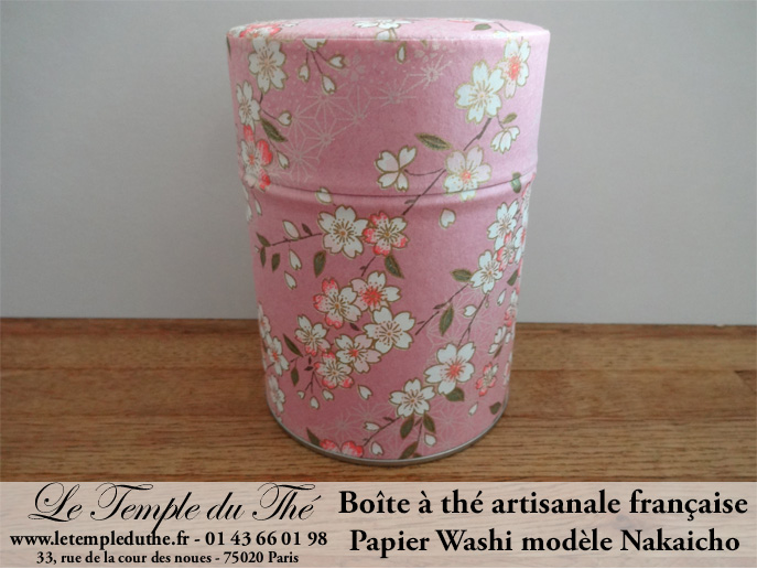 Boîte à thé artisanale française papier Washi modèle Nakaicho – Image 3