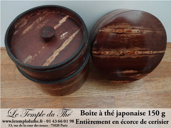 Boîte à thé traditionnelle japonaise : Kabazaiku en écorce de cerisier 150 g – Image 4