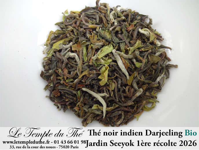 Darjeeling Jardin Seeyok bio première récolte printemps 2026