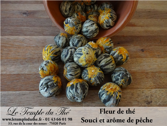 Fleur de thé avec arôme de pêche et fleur de souci – Image 6