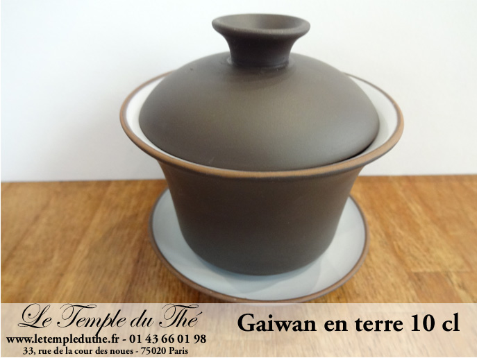 Gaiwan ou Zhong en terre 10 cl – Image 2