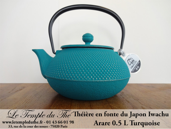 Théière Arare IWACHU Japon 0.5 L turquoise – Image 4