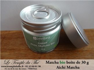 Thé vert du Japon en boîte de 30 g de Matcha Aichi BIO 2025