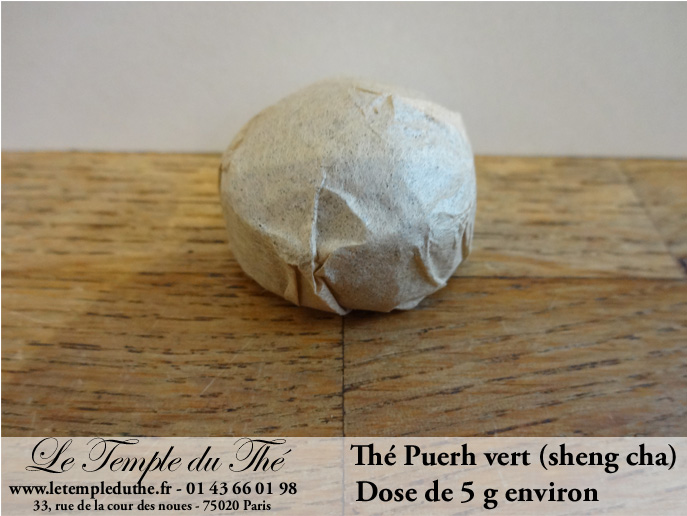 Thé Puerh brut (sheng) dose de 5 g – Image 2