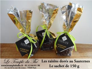 Les raisins dorés au Sauternes Chocolatier le sachet de 150 g