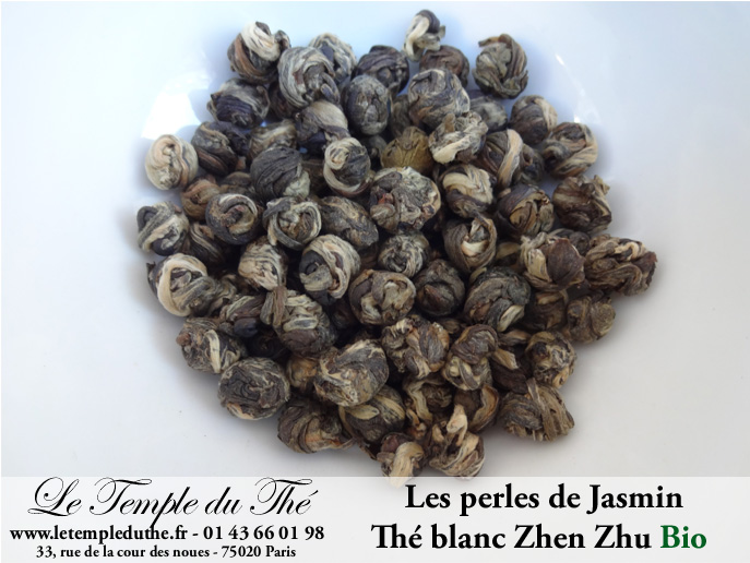 Thé blanc Perles de jasmin Zhen Zhu BIO – Image 2