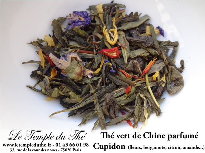 Thé vert de Chine Cupidon (fleurs) Thé vert de Chine Cupidon (fleurs)
