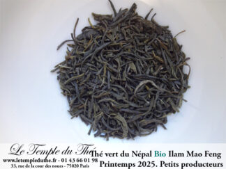 Thé vert du Népal de petits producteurs BIO ILAM MAO FENG 1ère récolte du printemps 2025