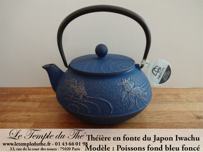 Théière en fonte du Japon Iwachu poissons – Image 3