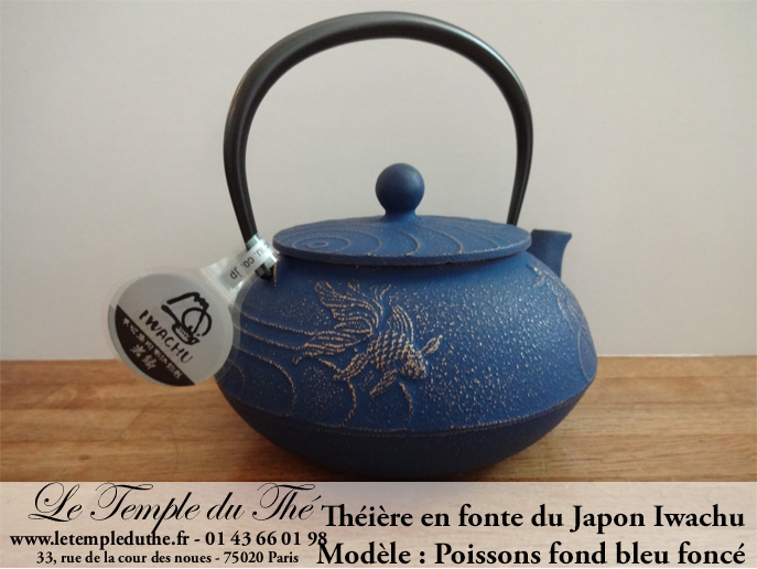 Théière en fonte du Japon Iwachu poissons – Image 4