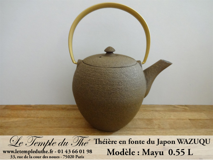Théière en fonte du Japon WAZUQU modèle Mayu 0.55 L – Image 2
