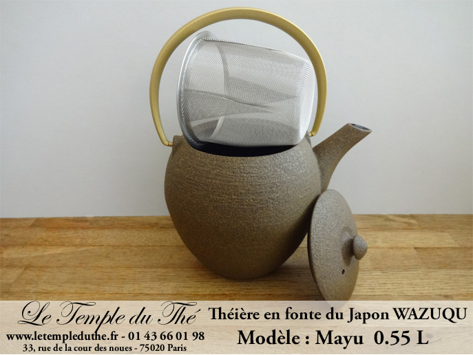 Théière en fonte du Japon WAZUQU modèle Mayu 0.55 L – Image 3