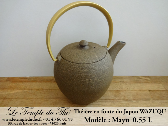 Théière en fonte du Japon WAZUQU modèle Mayu 0.55 L – Image 4