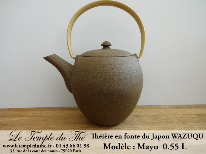Théière en fonte du Japon WAZUQU modèle Mayu 0.55 L