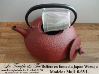 Théière en fonte du Japon WAZUQU modèle Muji 0.65 L