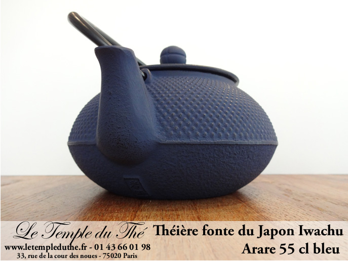 Théière Arare IWACHU Japon 0.55 L bleu – Image 4