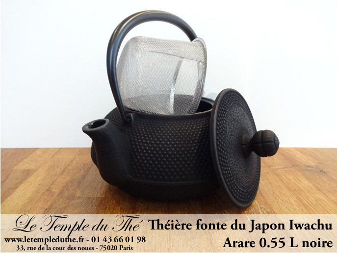 Théière Arare IWACHU Japon 0.55 L noire – Image 2