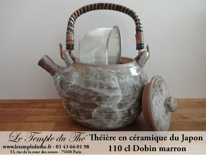 Théière en céramique du Japon Dobin marron 110 cl Théière en céramique du Japon Dobin marron 110 cl